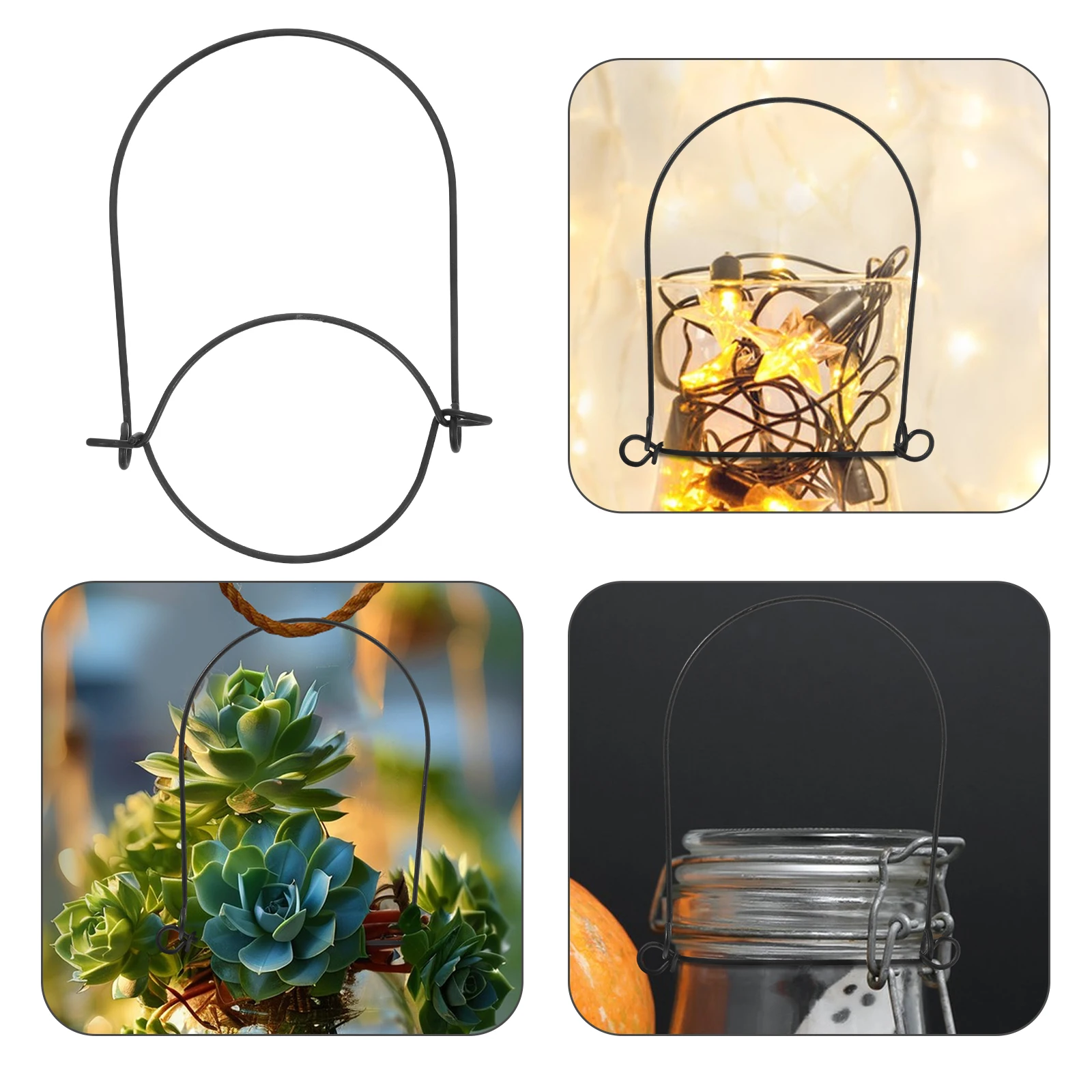 

10 Pcs Mason Jar Handle Carrying Handle-ease Hanger Ginger Jars Hemp Rope Handles Glass Bottle