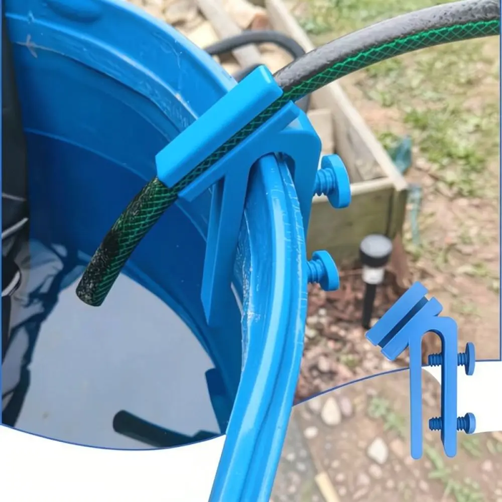 Bucket Hose Fixing Stand Water Pipe Clip For Gardening Cleaning Supplies Durable Plastic Support Tool Simple Design