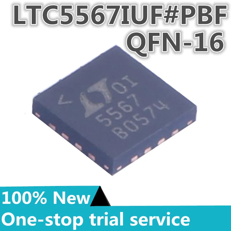 

1-100pcs %New original LTC5567IUF#PBF QFN16 Silk Screen 5567 14.6dB RF mixer chip