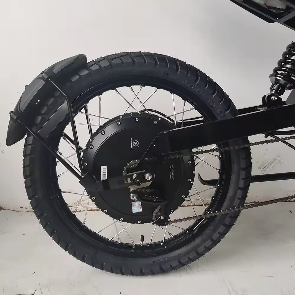 For Stealth Bomber 15000W Electric Bike With Strong 72V 26AH/75AH Lithium Battery Single Speed Rear Hub Motor