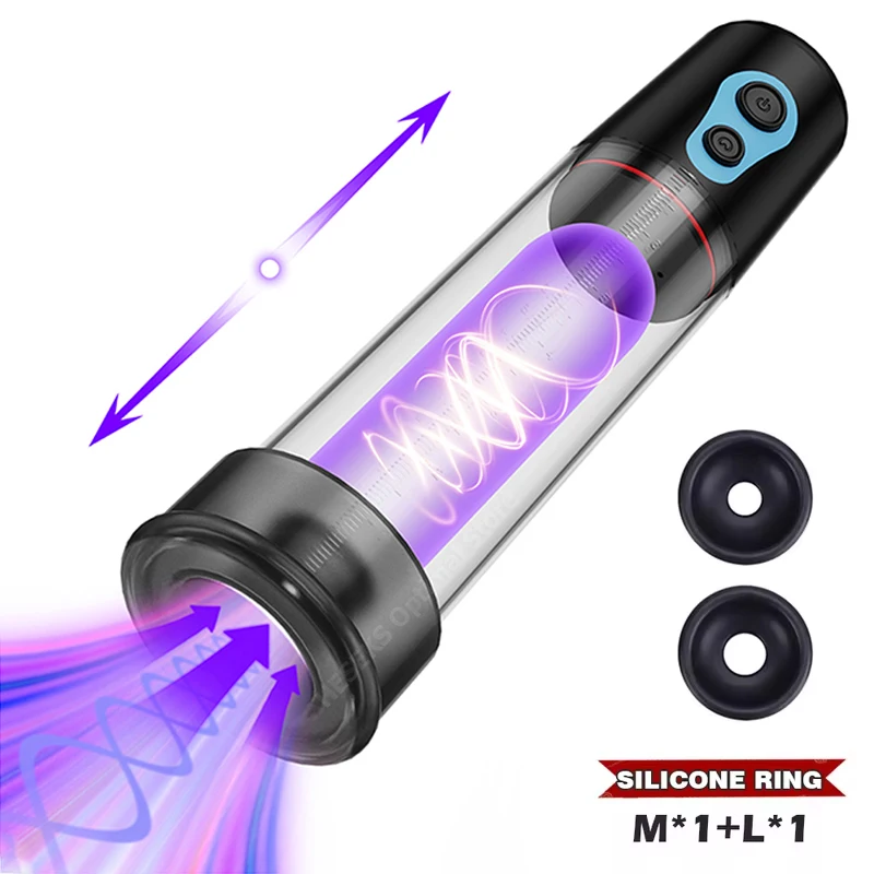 Powerful Electric Penis Vacuum Pump Dick Enlargement Extender Male Masturbator Air Pressure Device Pussy Pumps 18+