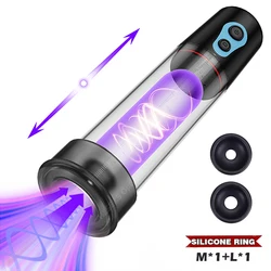 Powerful Electric Penis Vacuum Pump Dick Enlargement Extender Male Masturbator Air Pressure Device Pussy Pumps 18+