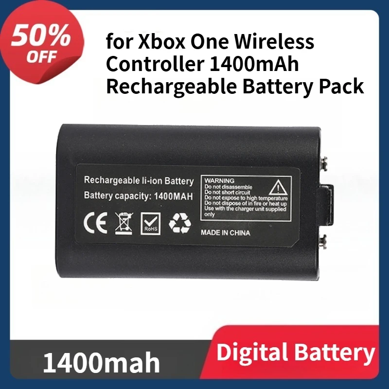 

for Xbox One Replacement Battery for Xbox One Wireless Controller 1400mAh Rechargeable Battery Pack