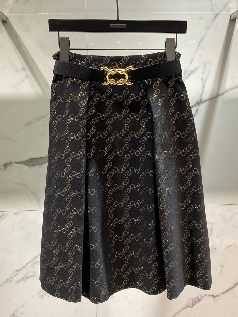 

Новая высококачественная модная корейская юбка А-силуэта с поясом, универсальная миди-юбка с цветочным принтом для женщин, весенний сезон 2023 года