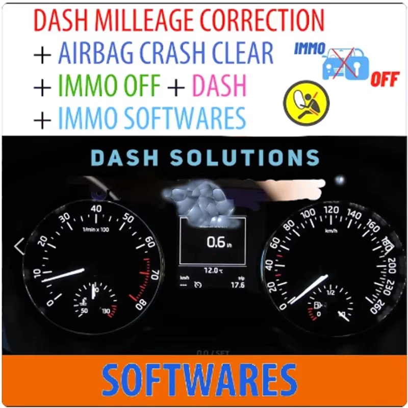 Paquete de Software para programador, corrección de error de salpicadero, AIRBAG CRASH CLEAR, IMMO OFF, DASH TWARES, paquete de