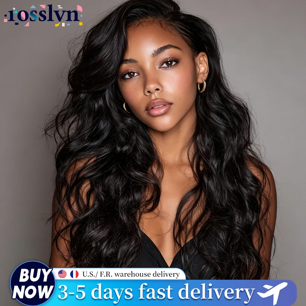 

250 Density Body Wave 13x6 HD Transparent Lace Front Human Hair Wig 13x4 Lace Frontal Wigs 30 40 Inch Pre Plucked Lace Wig