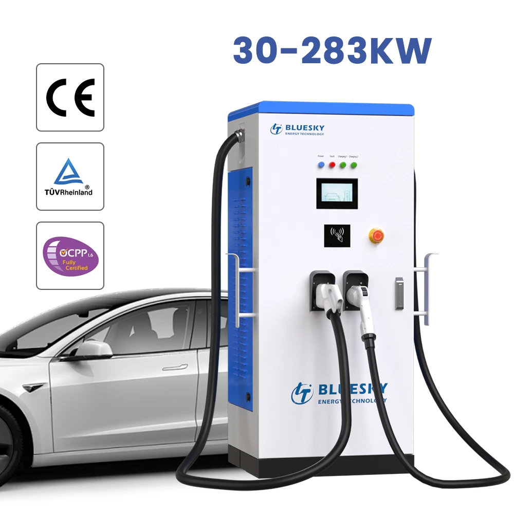 Commercial Level2 DC EV Charger Station CCS Type 1 2 Combo 1 2 EVSE Wallbox CCS1 GBT CHAdeMO 60KW EV DC Fast Charger 60KW CCS2