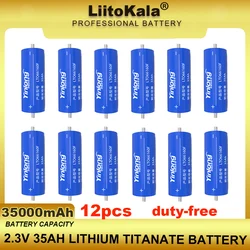 12pcs 2.3V 35Ah Yinlong LTO66160 lithium Titanate battery 10C discharge DIY 12V 4s low temperature resistant batteries duty-free