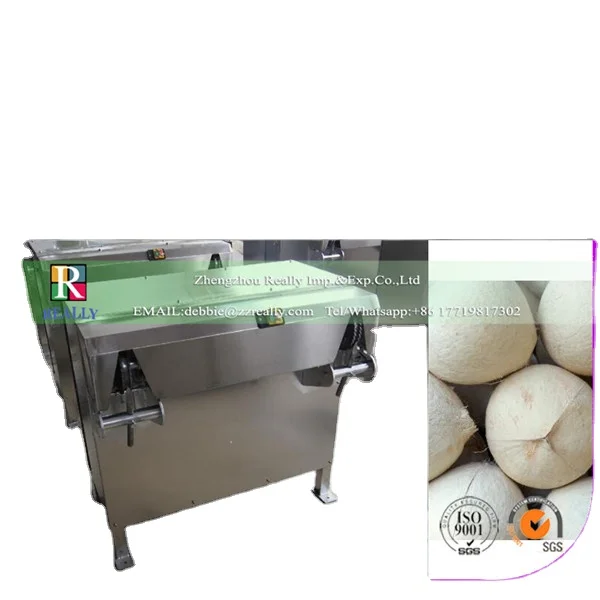 2022 factory price automatic coconut desheller/coconut dehusking machine/coconut skin peeling machine