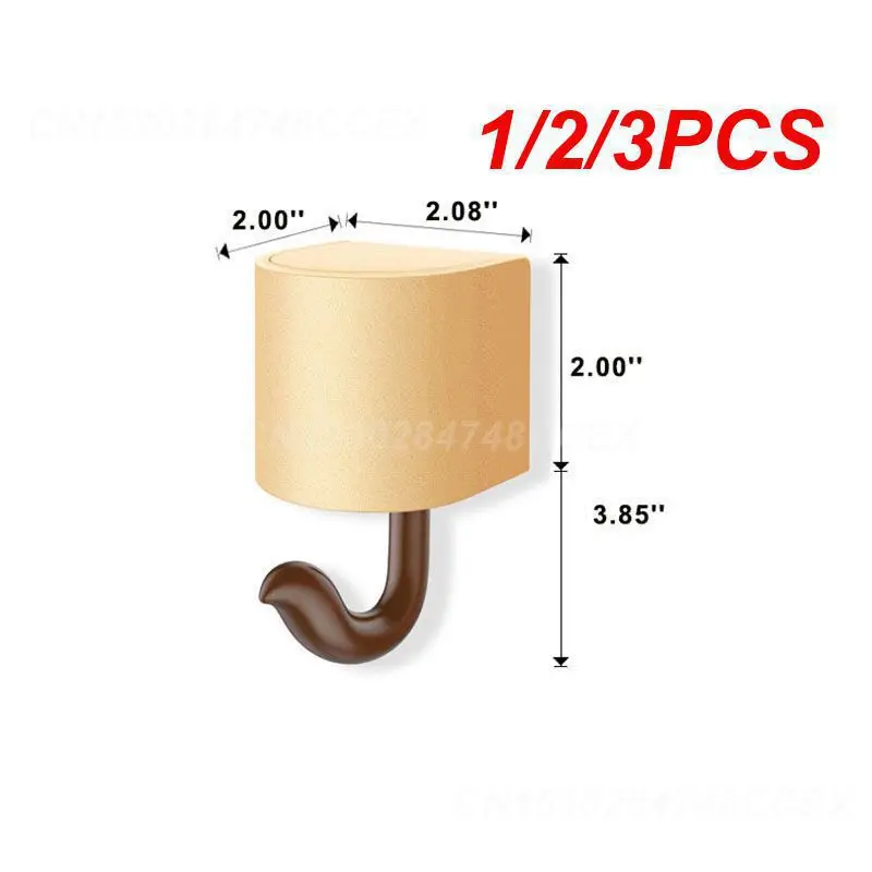 1/2/3PCS Squirrel Hook Cute Design Viscose Wall Hook For Kitchen Clothes Cartoon Hook Home Organization Innovative Design