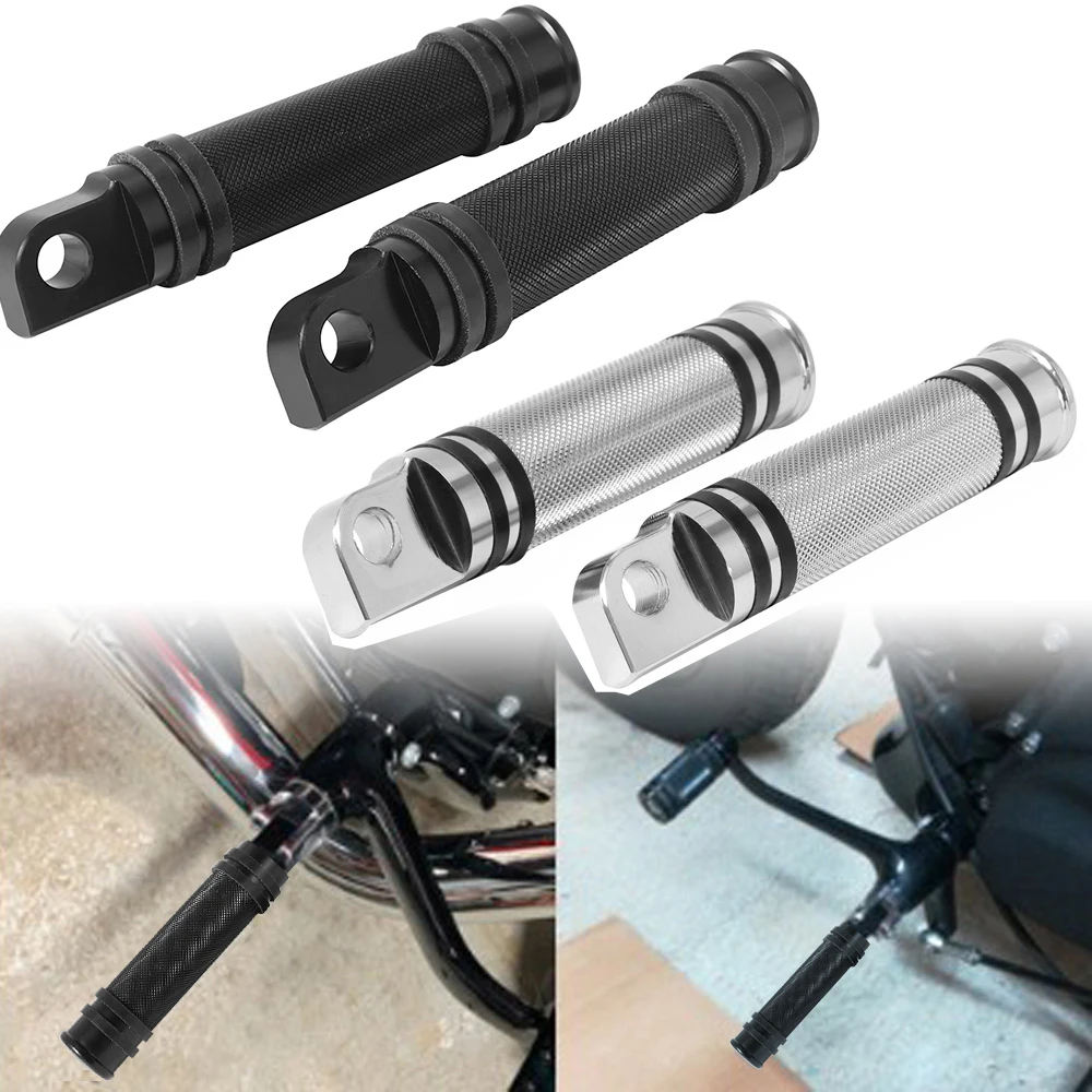 

Motorcycle Knurled Foot Pegs CNC Rear Front Footrest Pedal for Harley Touring Sportster 883 Softail Dyna Fatboy