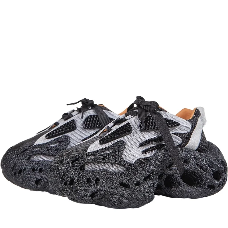 European Original Design 3D Printed Shock-absorbing leisure Shoes for Men's and Women's Height Increased 6cm Couples Daddy Shoes