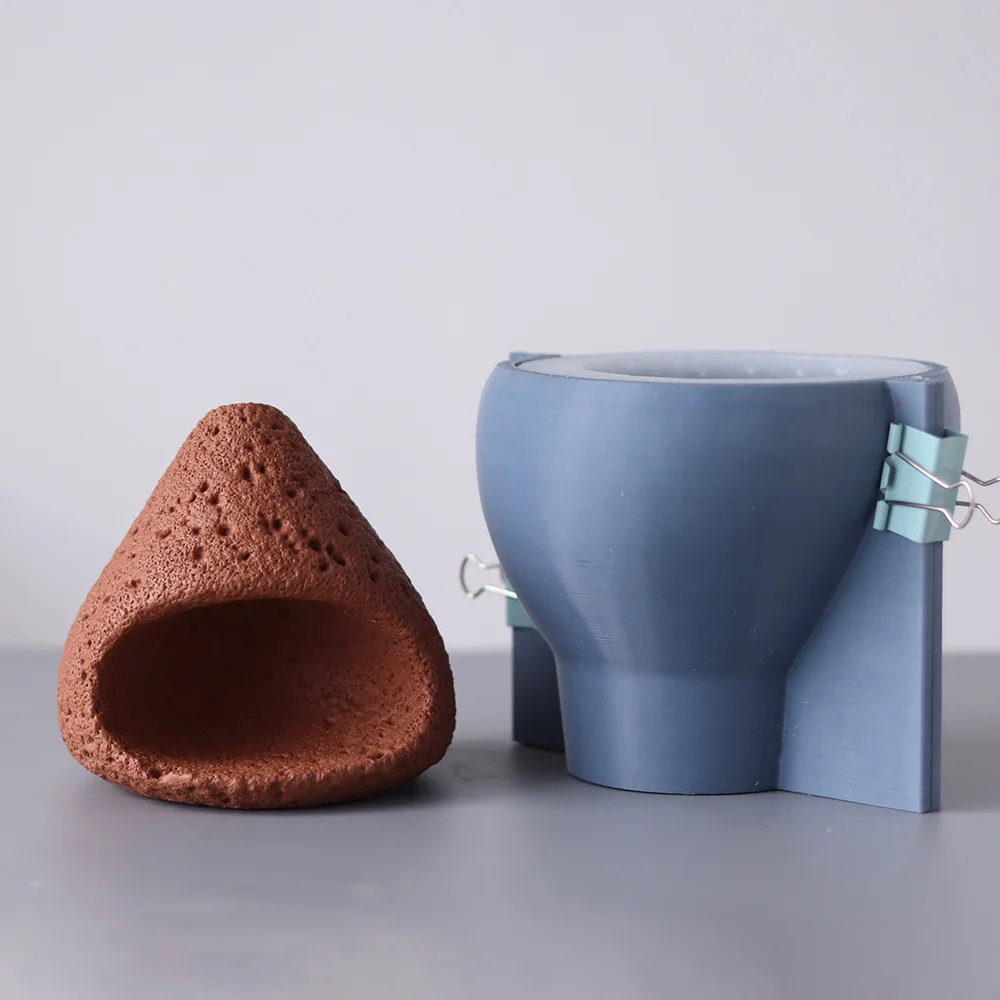 

Silicone Mold For Cement Incense Holder Mold，DIY Aromatherapy Burner Stand，Retro Concrete Incense Tray Mold, Zen Home Decor