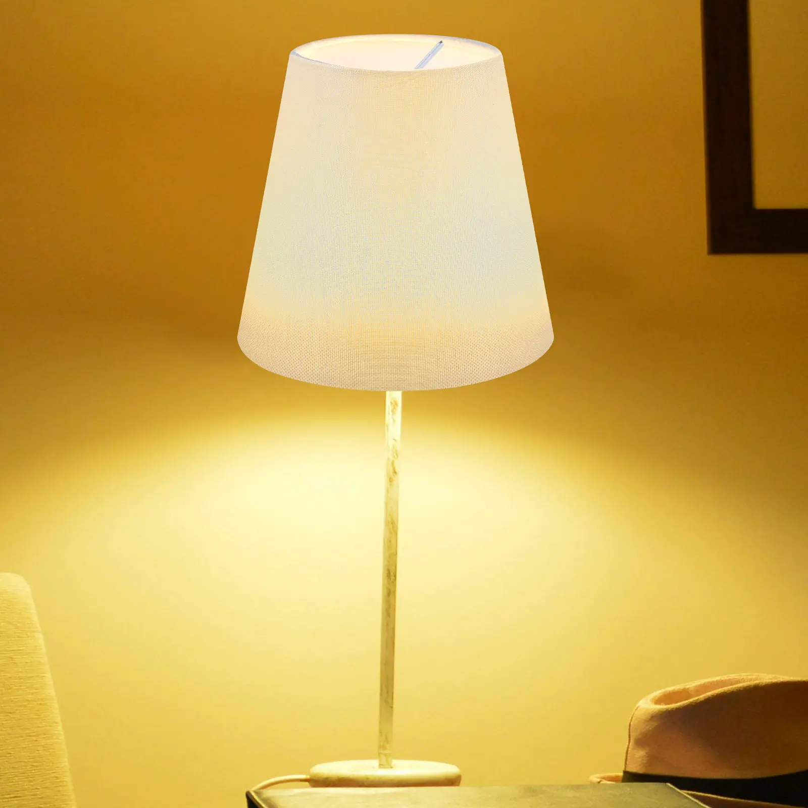 

Lamp Shade Cover Modern Cloth Lampshade for Ceiling Light Vintage Accent Lamp Warm Atmosphere Decorative Lighting Accessory