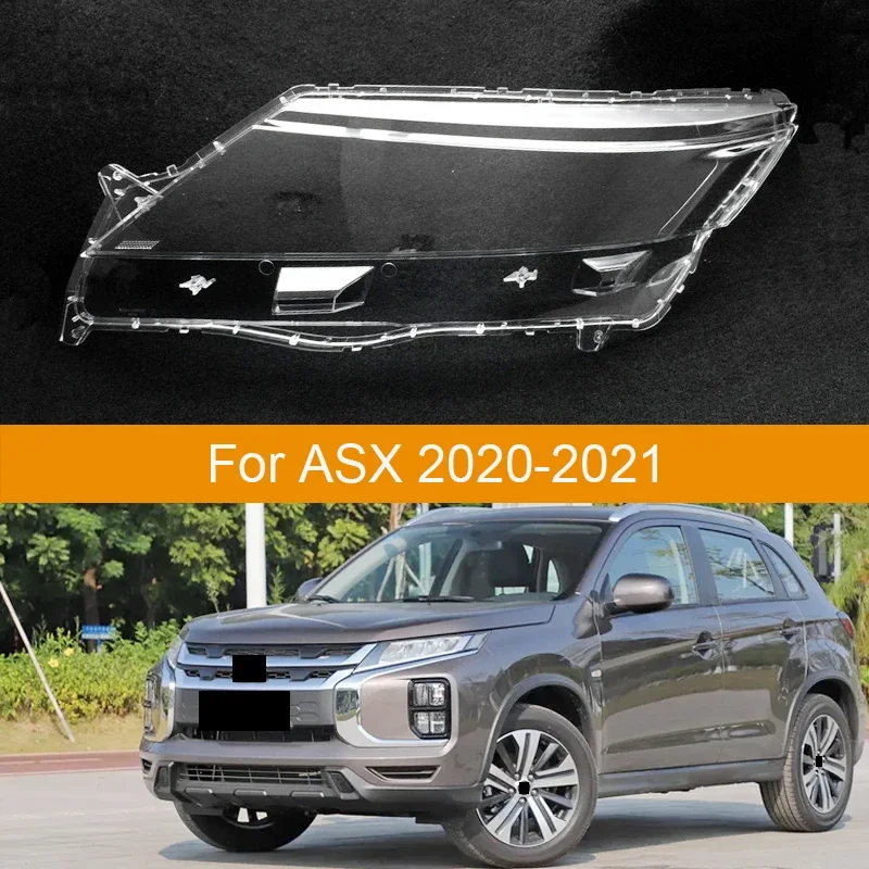 For Mitsubishi ASX 2020 2021 Car Front Headlight Cover Auto Headlamp Lampshade Lampcover Head Lamp light glass Lens Shell Caps