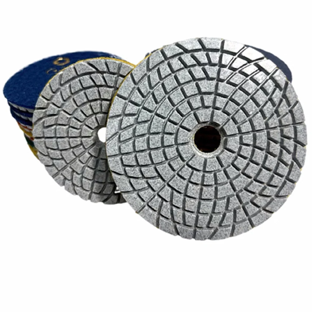 2 Pcs 100mm/4inch Diamond Polishing Pad 50-500 Grit Grinding Discs Polish Pad for Marble Granite Concrete Countertop Stone