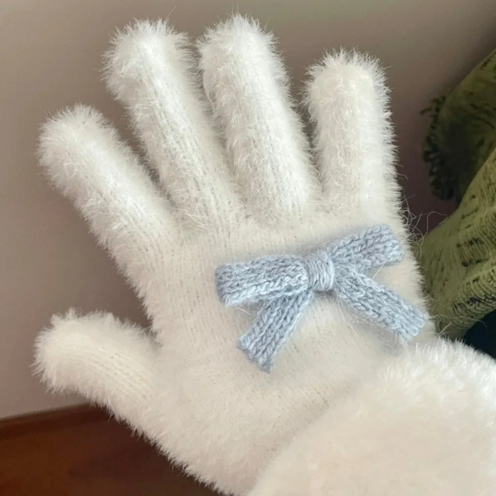 أزياء القوس الأزرق قفازات الباردة والدليل على سميكة قفازات دافئة يندبروف القفازات الشتاء