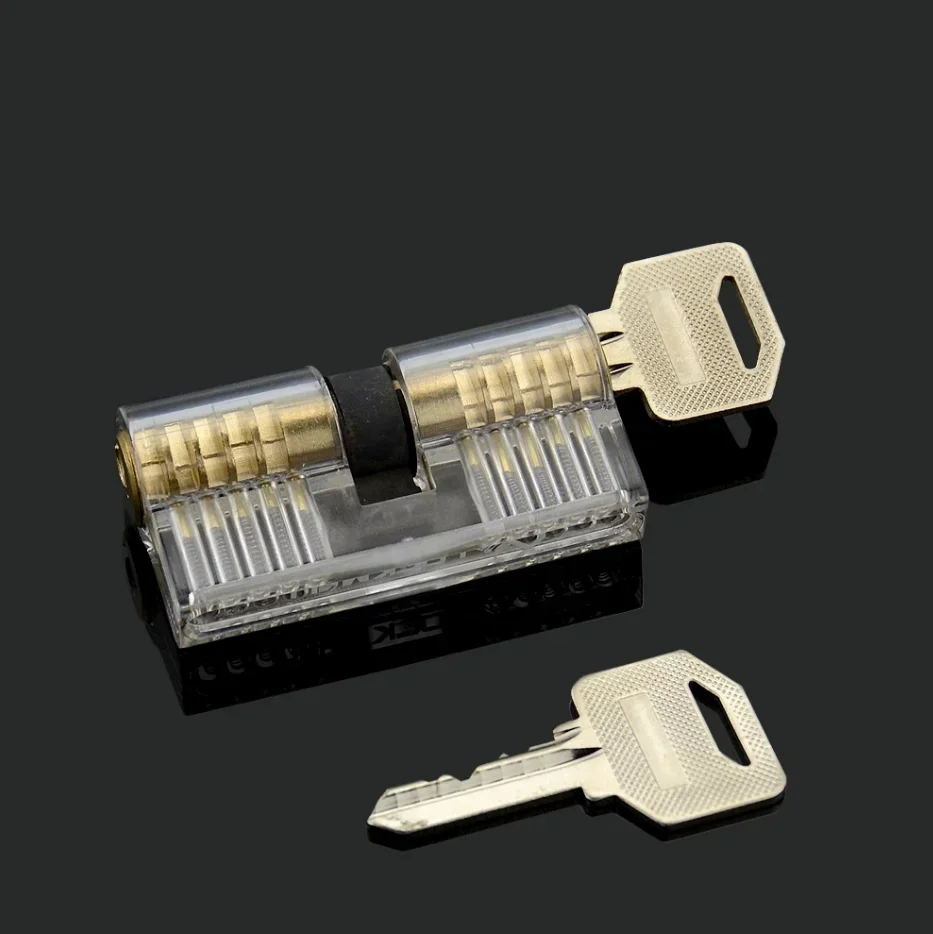 7PCS/Lot Transparent Locks Combination Practice Locksmith Training Tools Visible Lock Sets Free Shipping