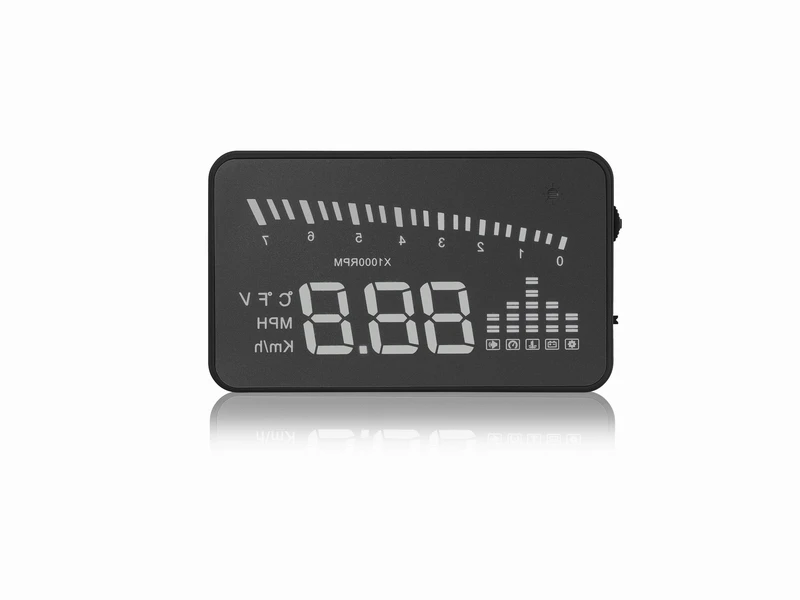 Head Up Display KM MPH Warning Smart Gps  X5 Multi Color Digital Voltage Car HUD Display 3 inch HD Screen Accessories