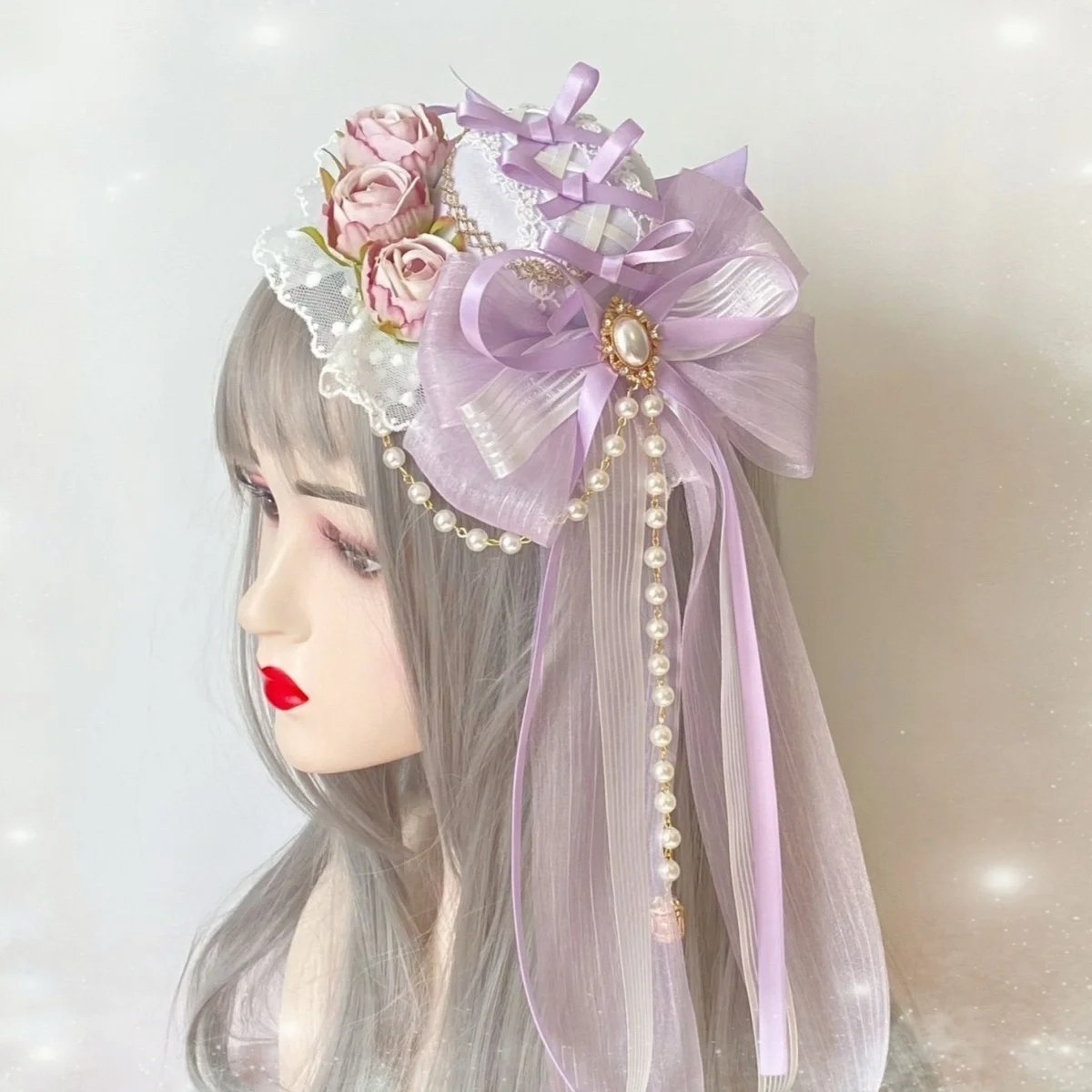 Gótico lolita retro chapéu escuro hairpin halloween presilhas de cabelo europeu/americano lupa vampiro barrette foto acessórios