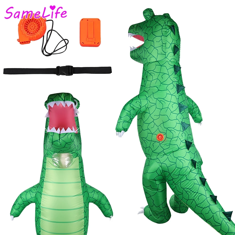 

Funny Animal Crocodile Cosplay Fantasy Inflatable Costume Full Body Air Blow Up Mascot Stage Festival Halloween Adult Mascot