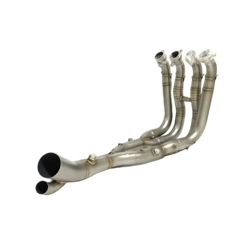 

2025 New Style Motorcycle Exhaust Pipes Stainless Steel Dual Outlet Front Pipe Link Pipe For OEM Aftermarket Muffler Performance