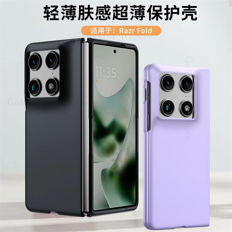 

Skin Feel Candy Hard PC Phone Case For Motorola Razr Fold 5G Tough Protective Back Cover For Moto Razr Fold 5G Shockproof Shell