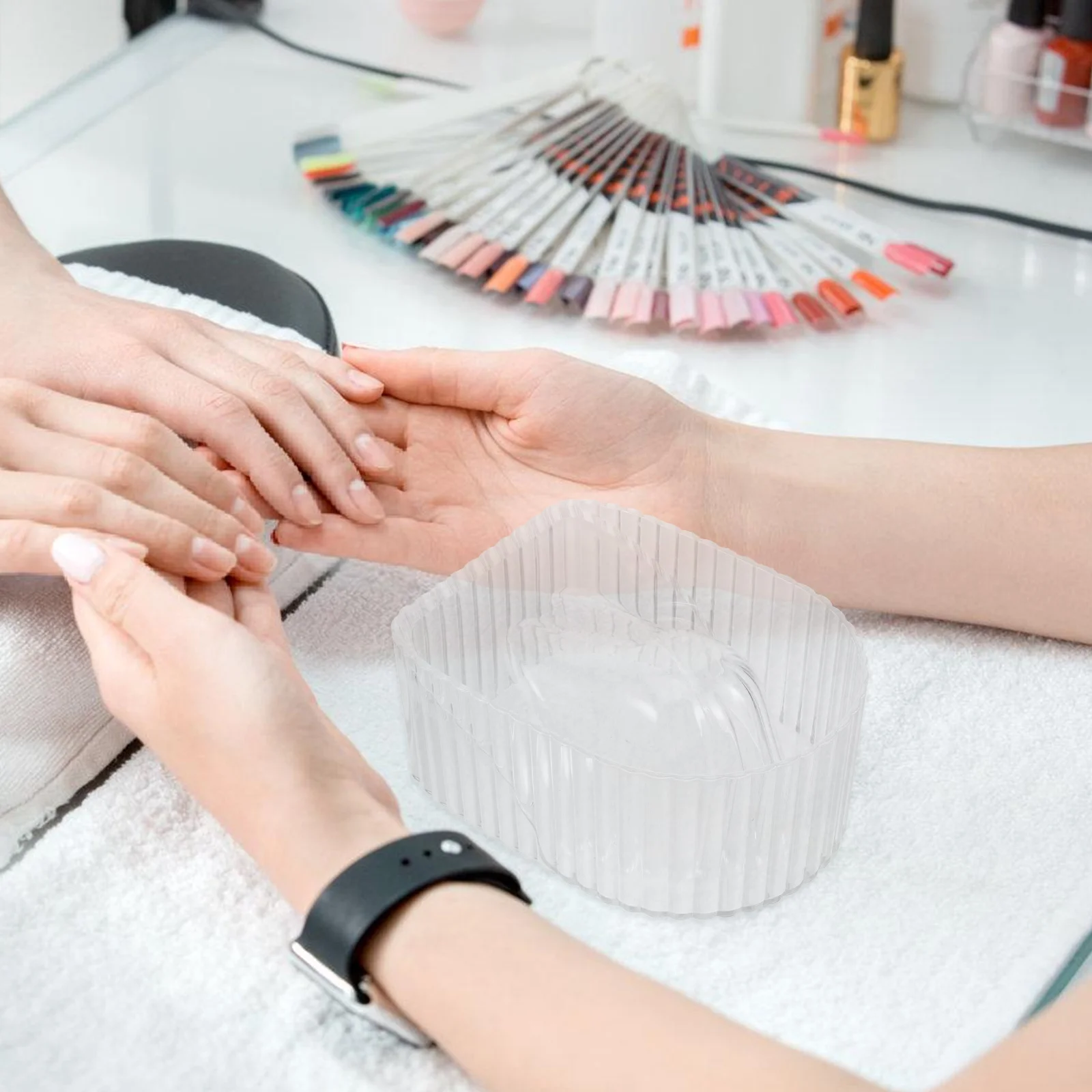 젤 폴리쉬 제거용 네일 아트 대형 흡수 용기, 집에서 사용하는 손톱 흡수 용기, 매니큐어