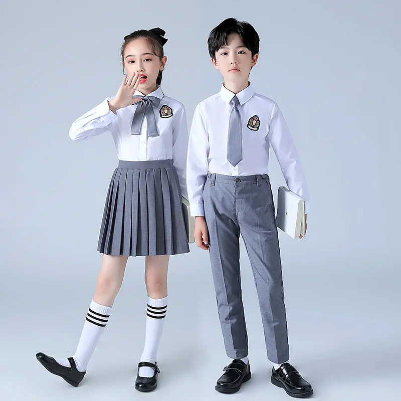 Children's Choir Performance Uniform, Primary And Secondary Skirt School Students' Poetry Recitation Performance Uniform,