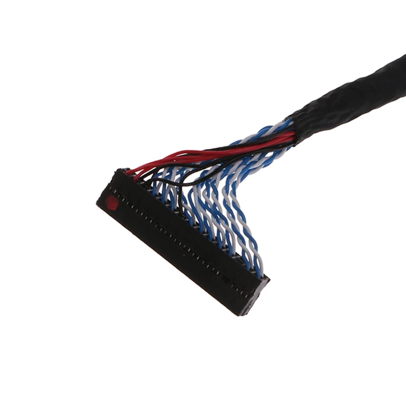 Cable LVDS de 8 bits, Cable FIX-30 Pin, controlador de 2 canales para Panel LCD/LED de 17-26 pulgadas, 25cm, venta al por mayor y envío directo