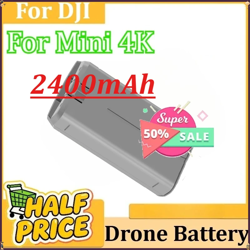 

For DJI Mini 4K Battery Capacity Compatible New 2400mAh with Mini 4K/SE/2SE Series Drone Replace Battery Accessories Brand