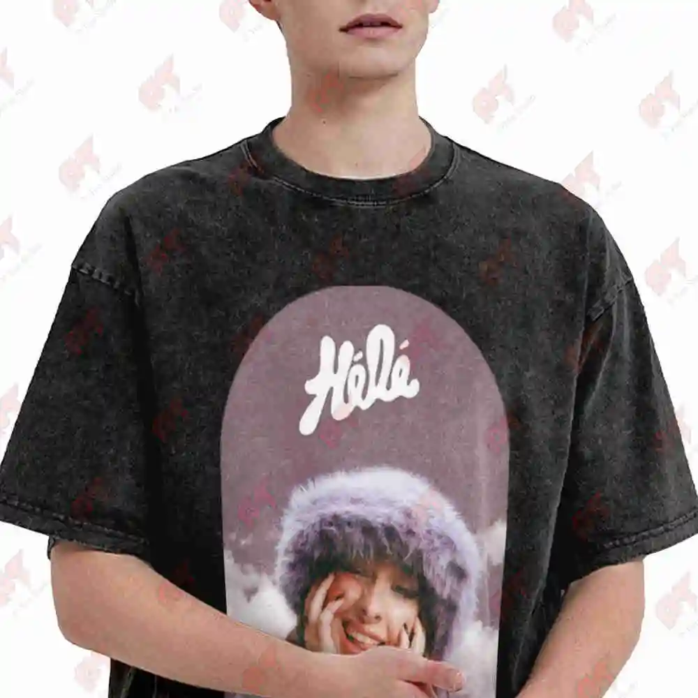 Helena Bailly Winter Mood Vintage Washed Tee Pure Cotton T-Shirt