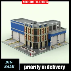 MOC City Building Police Station Model Building Block Assembly Office Room Building Collection Series Toy Gifts