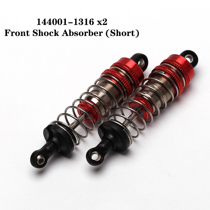 Coche WLtoys RC 124008   Piezas de repuesto originales, tornillo/eje/disipador de calor del motor/amortiguador/os de perro/engranaje/neumático/diferencial, 1/12