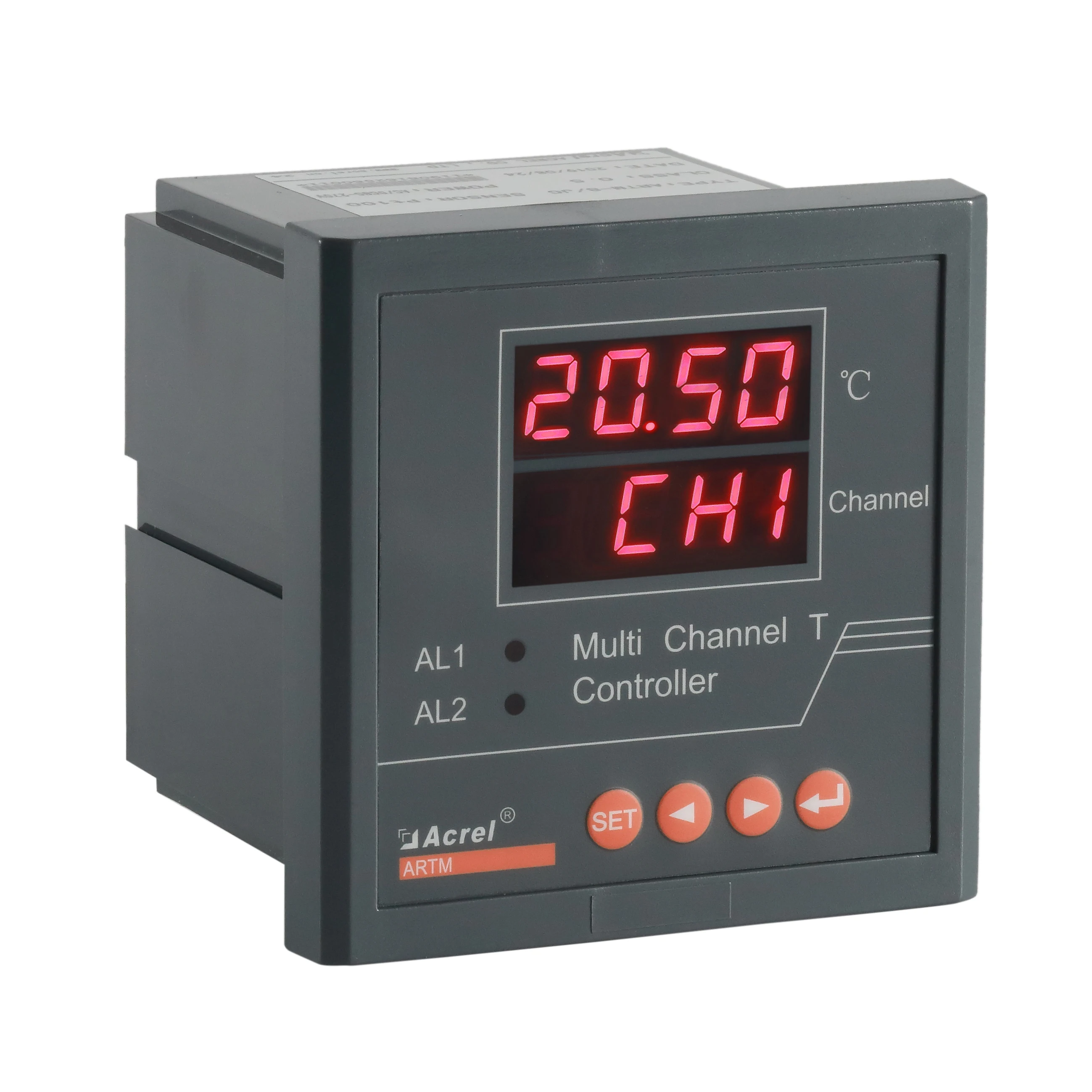 

ARTM-8 Rs485 Modbus-RTU 8-Channel PT100 Sensor Temperature Display Controller with Alarms Output for Power Distribution Cabinet