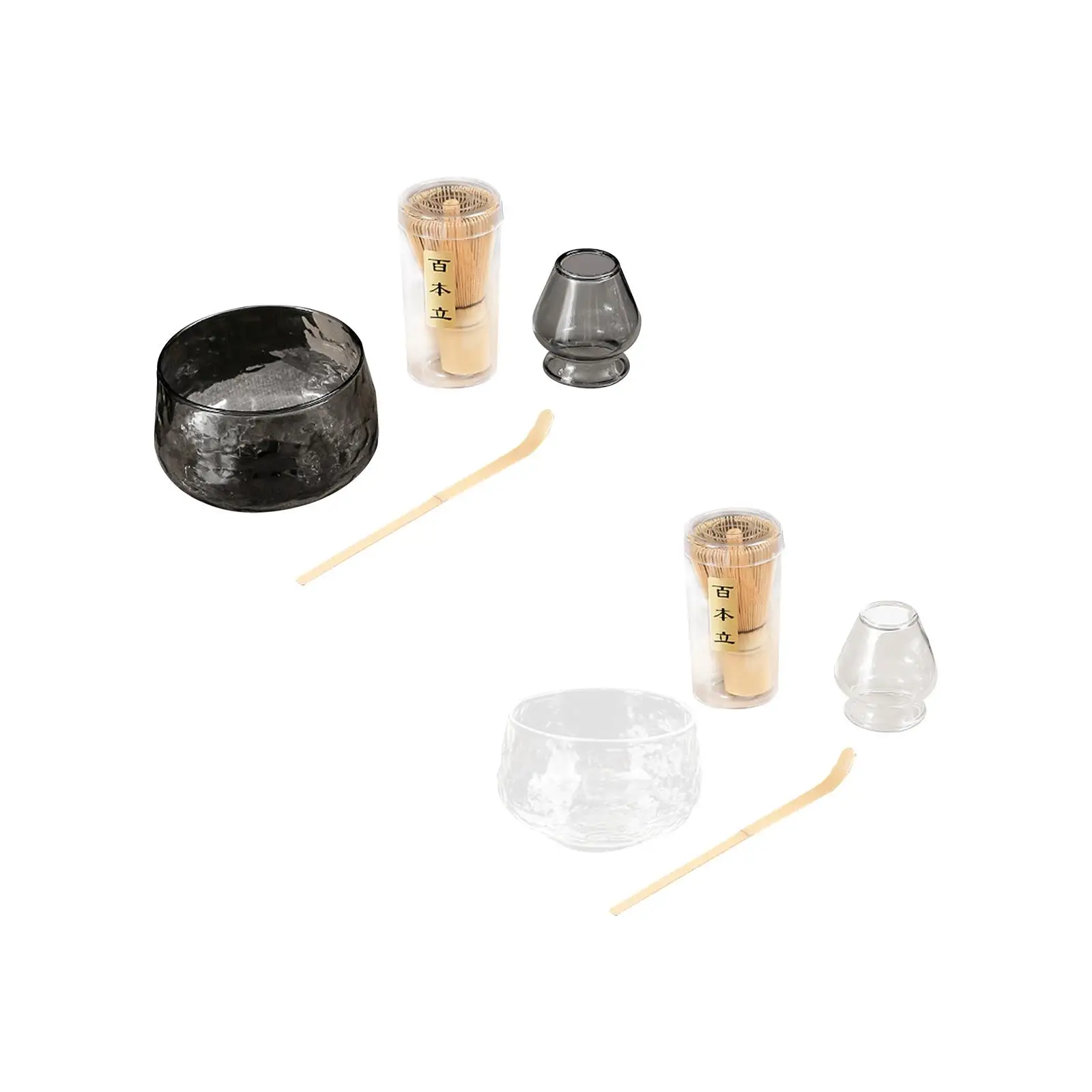 

4Pcs Matcha Whisk Scoop and Holder Bowl Beginner Matcha Ceremony Set Matcha Whisk Set with Accessories and Tools Best Gift