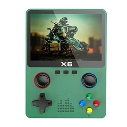 New Video Game Consoles X6 3.5Inch IPS Screen Handheld Game Player Dual Joystick 11Simulators GBA Video Game Console for Kids