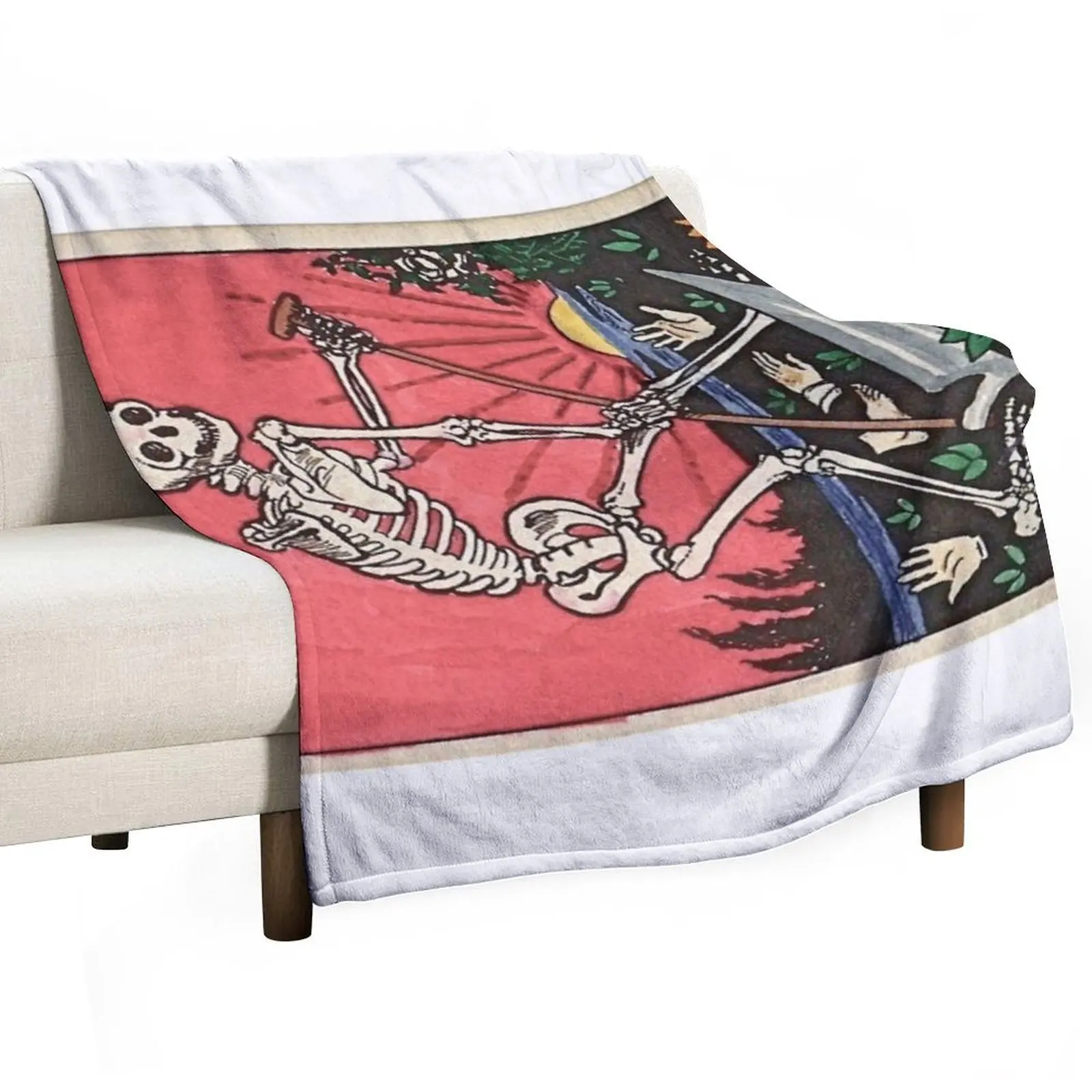 

Tarot card death Throw Blanket Sofas Single Sofa Blankets