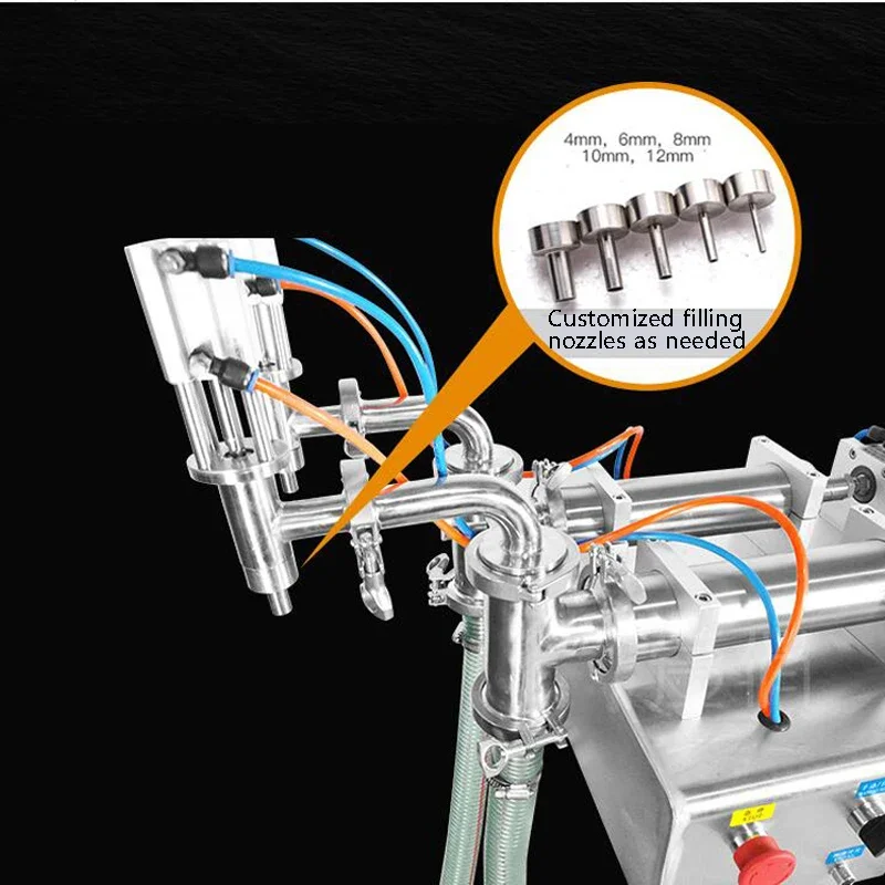 

PBOBP Automatic Liquid Filler Electrical Conveyor Double Headed High Precision Heat Resistance Filling Machine