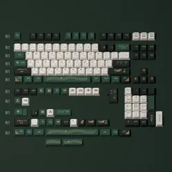 142 Keys Silent Bell Deer Keycap Mechanical Keyboard PBT KeyCaps Cherry Profile DYE Sublimation For Gateron Cherry Mx Switches