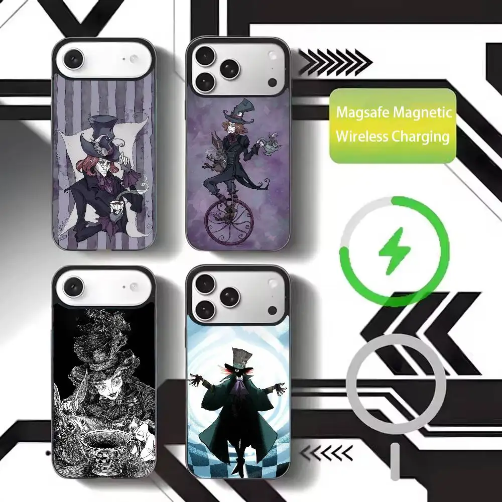 

M-Magic hat Phone Case For iPhone17,16,15,14,13,12,11 Plus,Pro Max Magnetic For Magsafe Wireless Charging