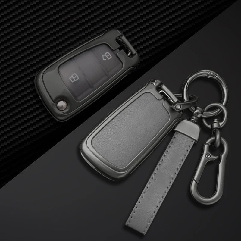 For Jiangxi Isuzu Pickup DMAX Ruimai Mu-X Mu-X Mu Ranger Car Flip Remote Key Fob Case Cover Shell Protector Keychain Accessories