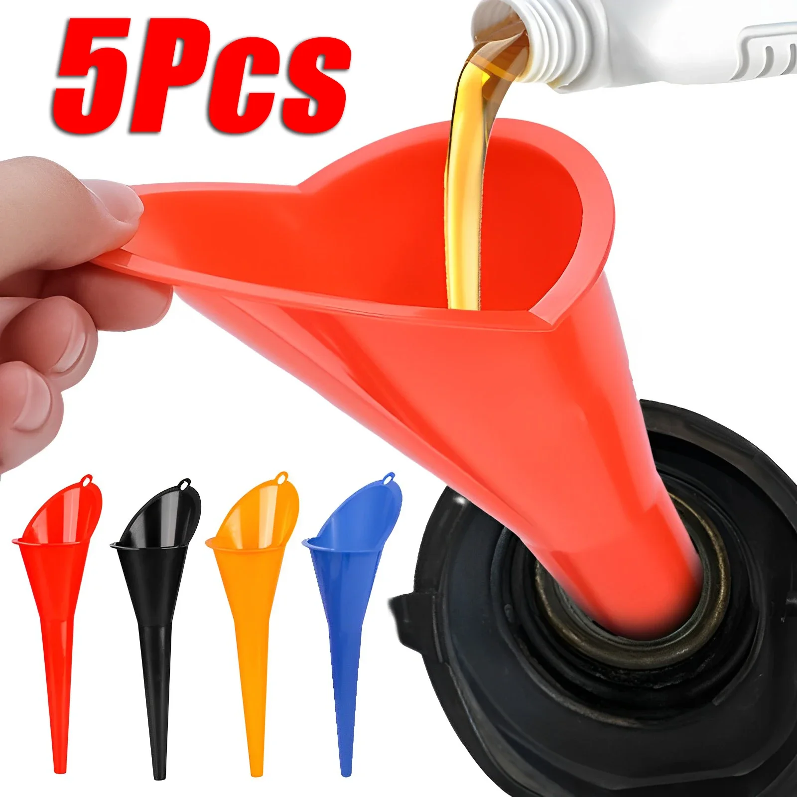 

Anti-splash Long Stem Funnel Car Petrol Oil Fuel Filling Tools Plastic Hand Free Oil Funnel Motorcycle Refueling Car Accessories