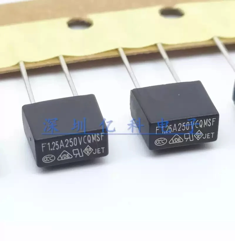 MSF 1.25A 250V power CQ square fuse tube F1.25A safe CQMSF fast melting 8 * 8 * 4mm