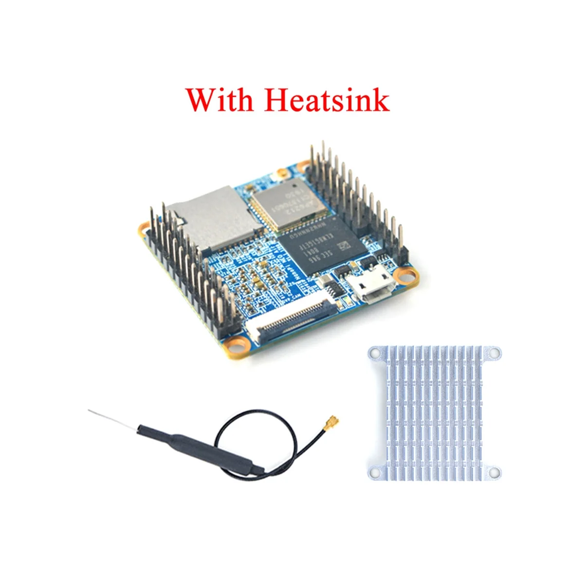 Nanopi NEO Air 개발 보드용 블루투스 와이파이 IoT 모듈, 방열판 포함, 512MB DDR3 RAM, 8GB EMMC Allwinner H3, IOTA7