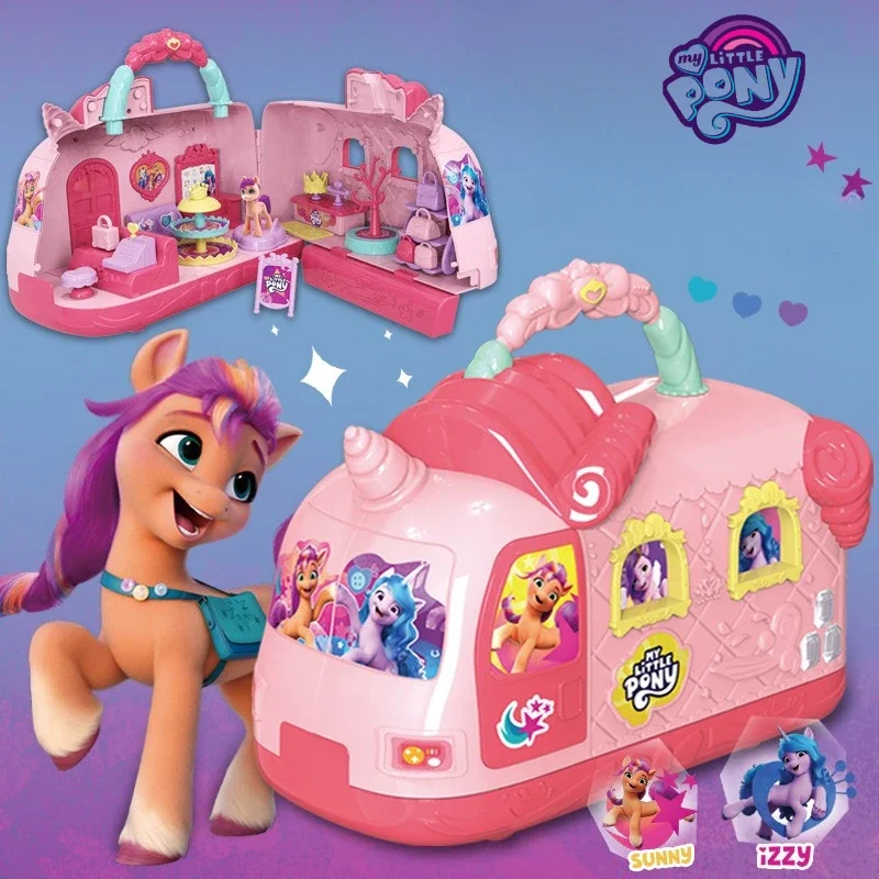 Hasbro My Little Pony Toys Cartoon Magic Handbag Bedroom Girls Cute Kawaii Christmas Birthday Gifts Decoration Collection