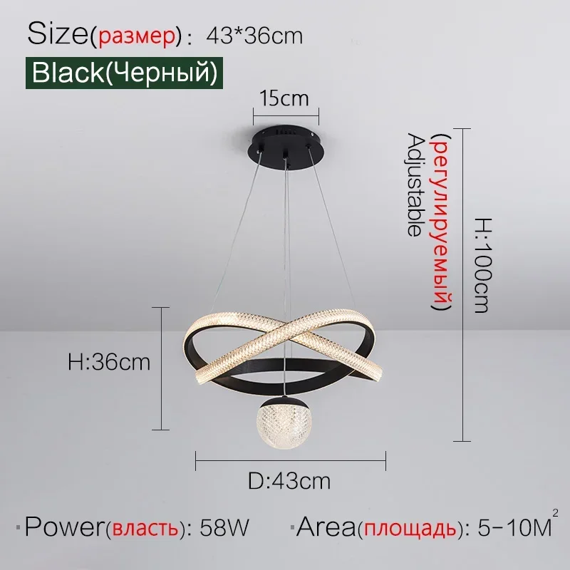 Lichte luxe eetkamer kroonluchter ontwerper moderne minimalistische kunst driekoppige Scandinavische slaapkamer ronde tafel eetkamerlamp