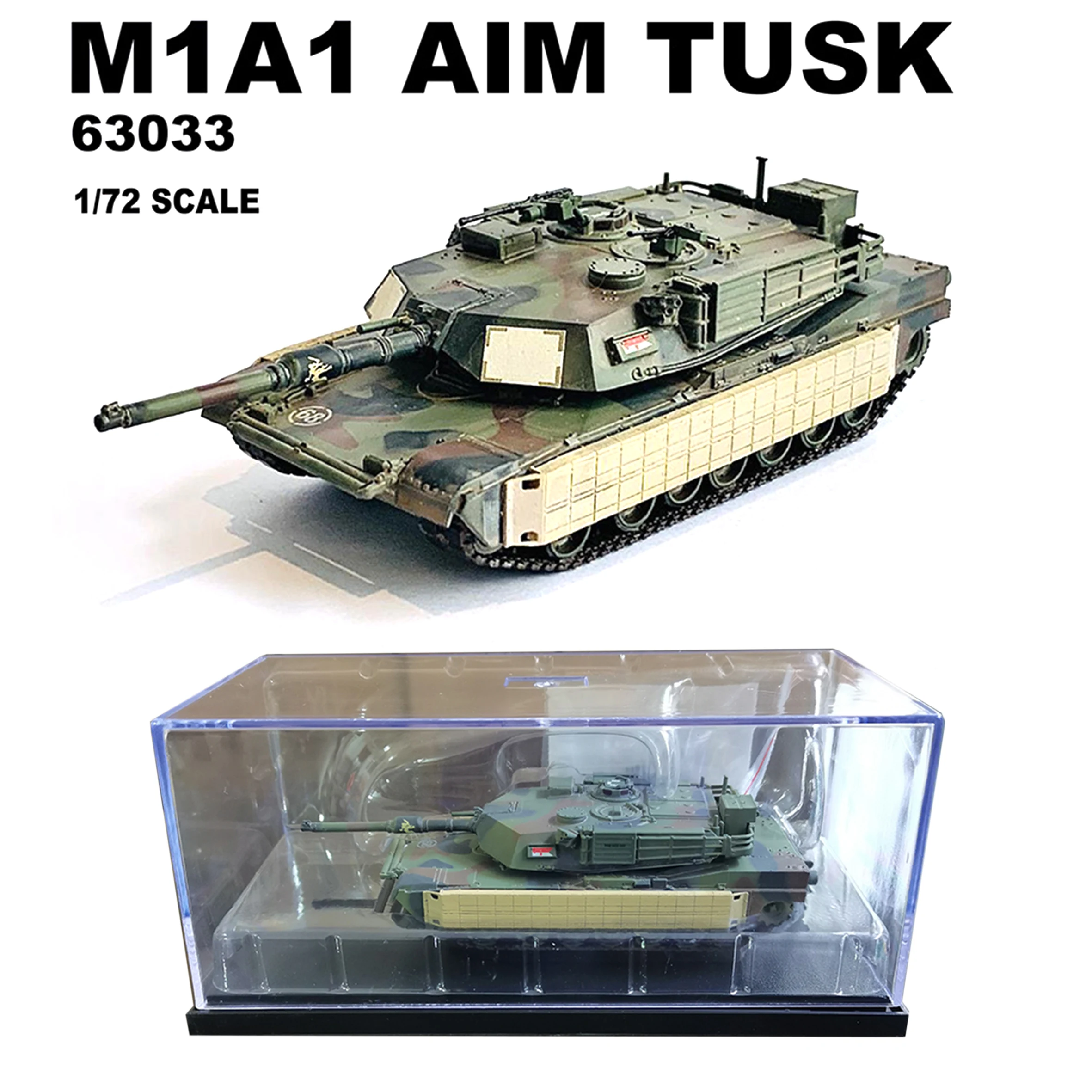 

1/72 DG 63033 US M1A1 AIM TUSK Main Battle Tank Model Finished product collection model