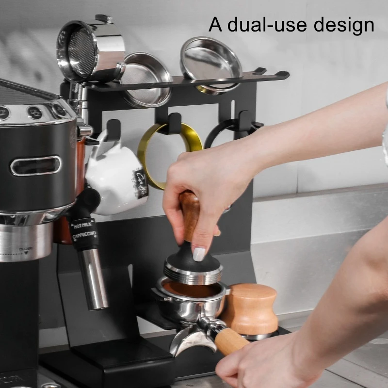 Bar counter coffee utensil storage rack, coffee handle multifunctional sorting hanging rack