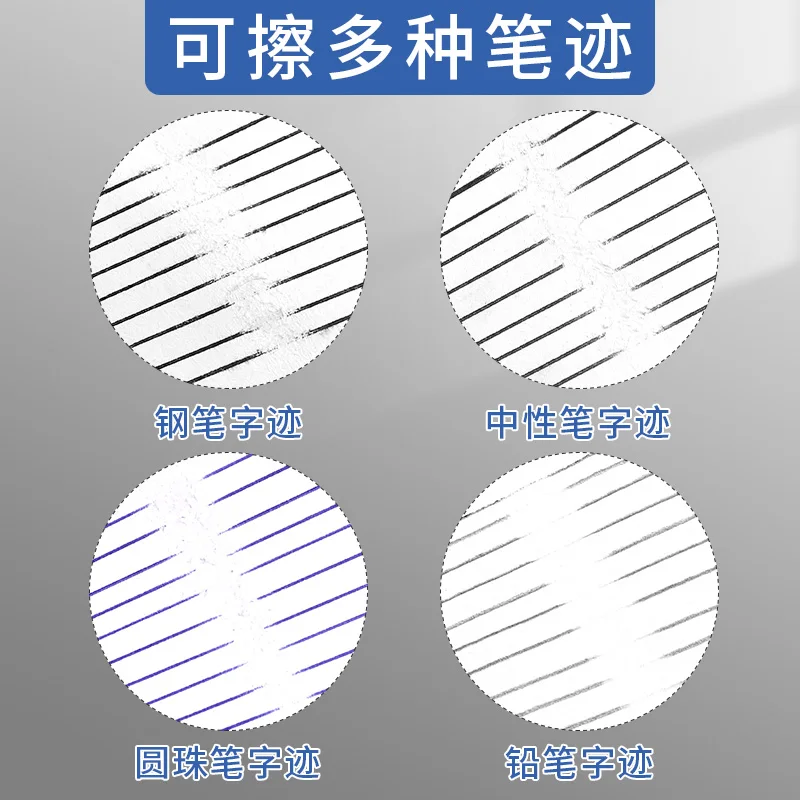 Gomma semi-sandata premium M&G per penna a inchiostro e matita, adatta per studenti e uso in ufficio